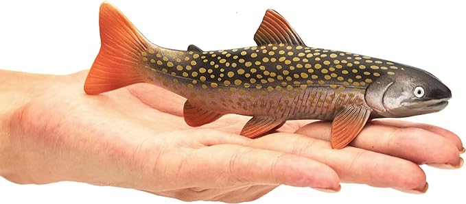 Willkos Sea Life Trout Action Figure,Trout Fish Model Toy 